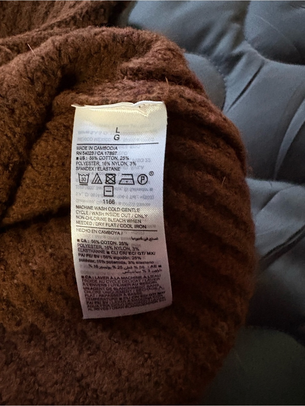 Old Navy Women’s Chunky Rib Turtleneck Sweater - Brown - Picture 5 of 5
